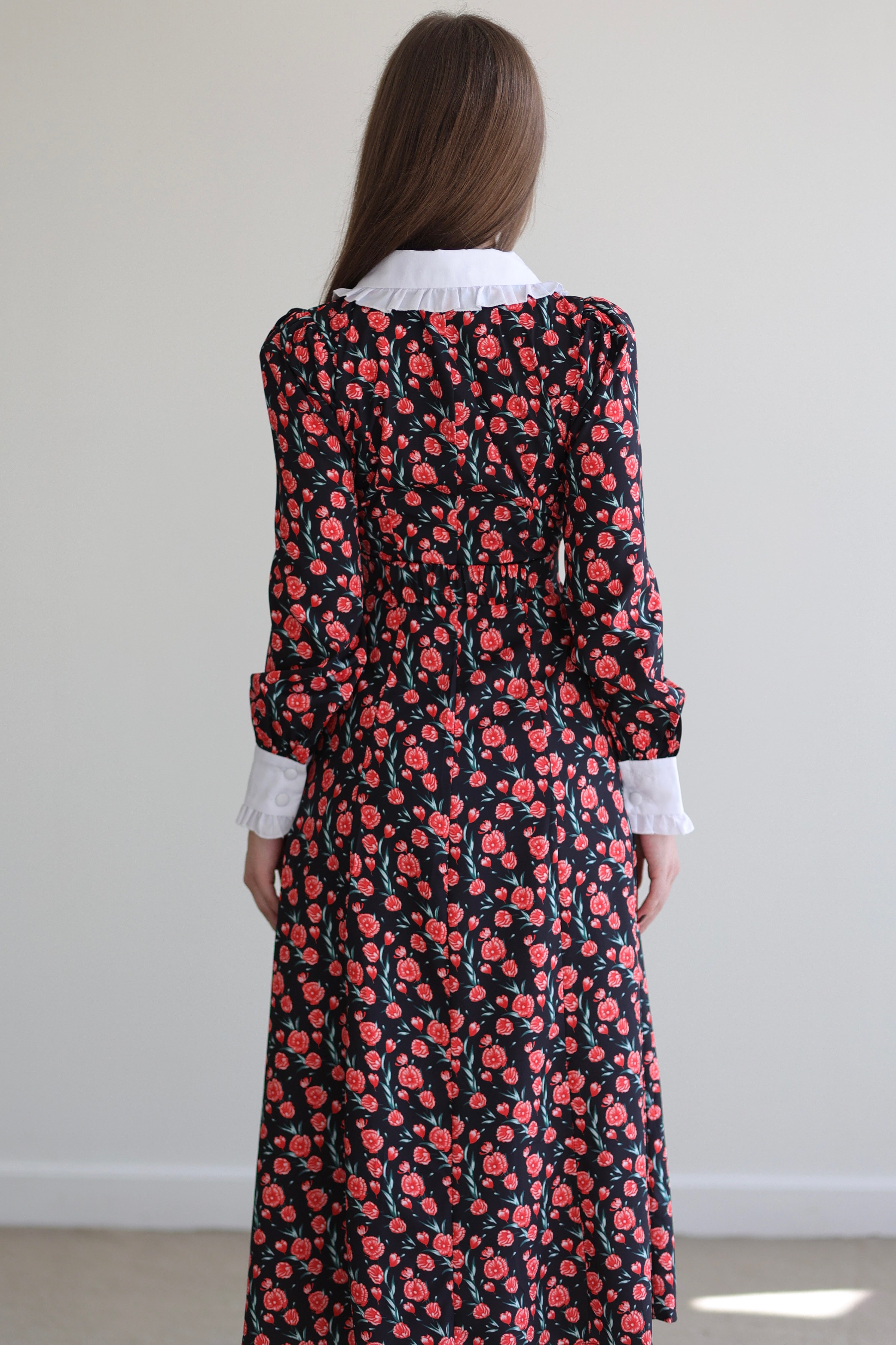 “ParTEA Time” Dress - Black and Berry