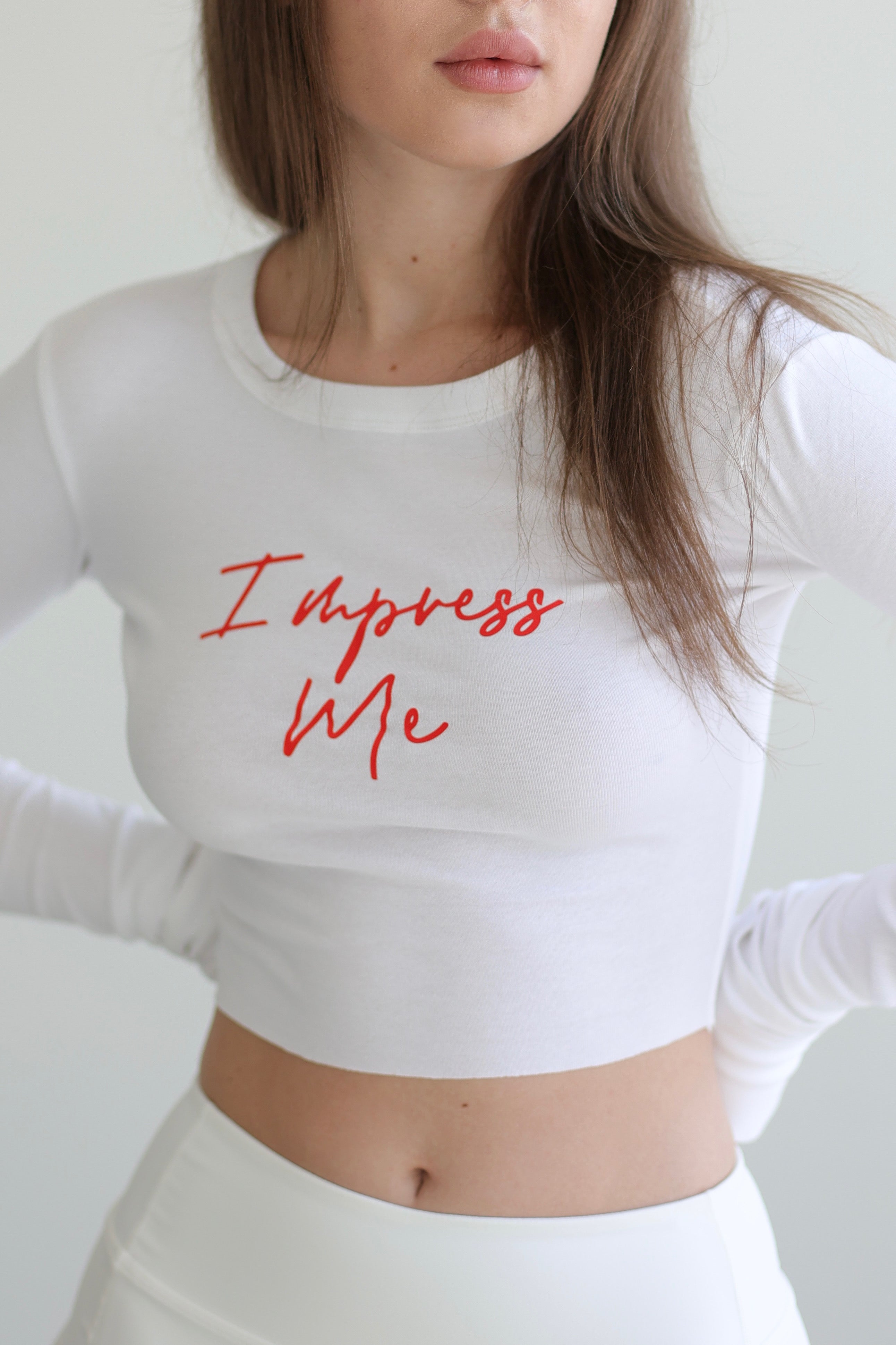 “Impress Me” Long Sleeve Top